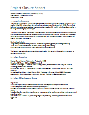 Project_Goshen_Melon_2025 Closure report