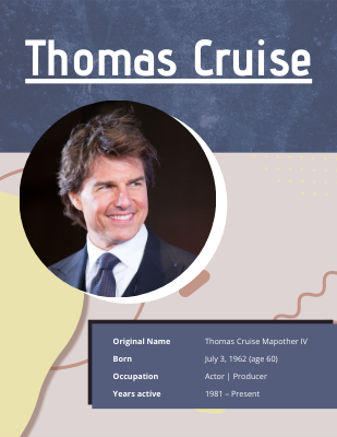 Thomas Cruise Biography