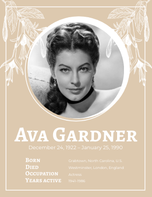 Ava Gardner Biography