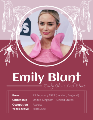 Emily Blunt Biography