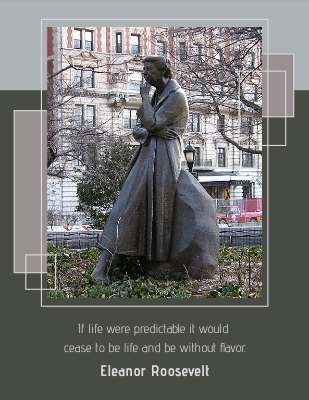 If life were predictable it would cease to be life and be without flavor. - Eleanor Roosevelt