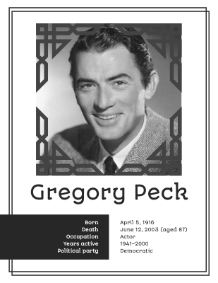 Gregory Peck Biography