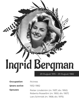 Ingrid Bergman Biography