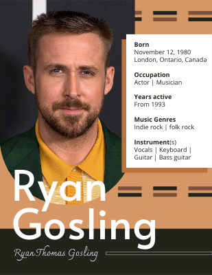 Ryan Gosling Biography