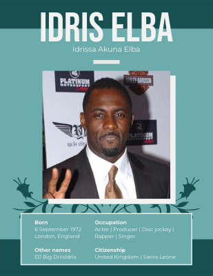 Idris Elba Biography