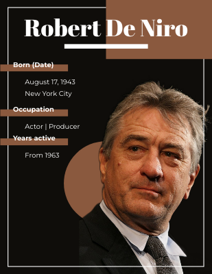 Robert De Niro Biography