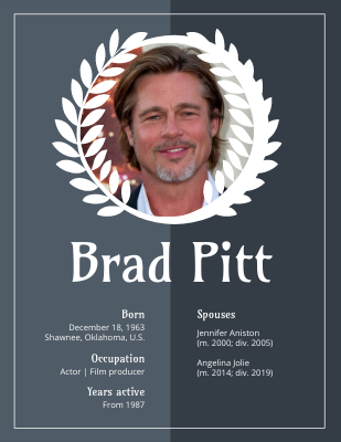 Brad Pitt Biography